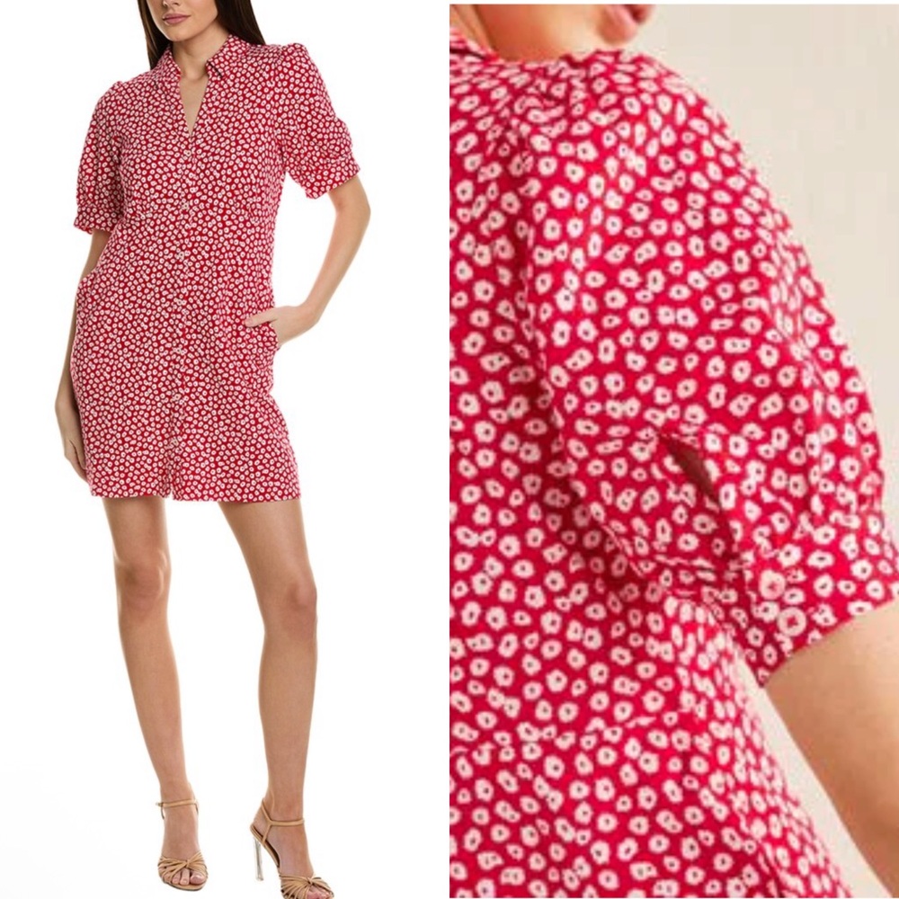 Boden Button Jersey Mini Tea Dress